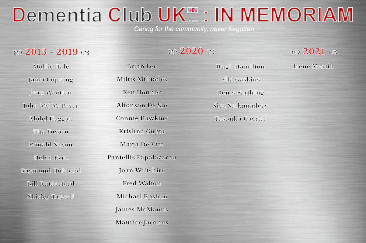 DCUK Memorial Wall DCUK Memorial Wall