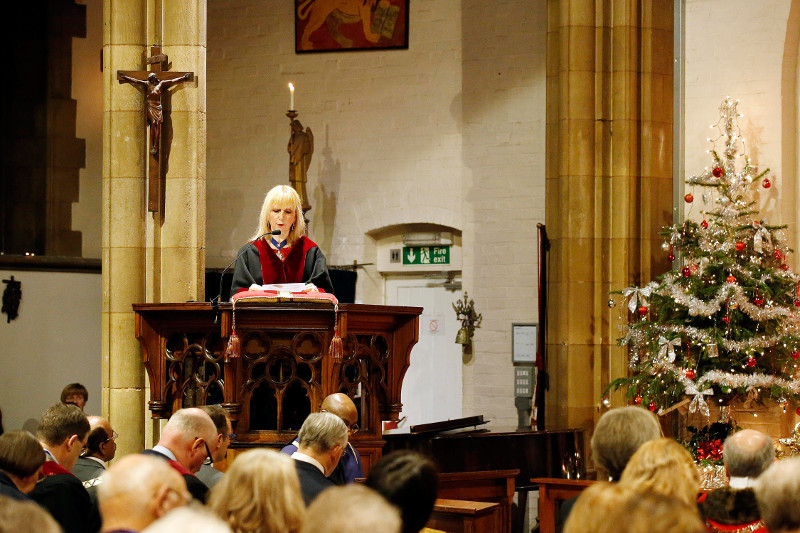 Lisa was invited by the Mayor as one of his charities to read a Lesson at the Mayor's Carol Service at St Marks Church in Barnet Vale Lisa was invited by the Mayor as one of his charities to read a Lesson at the Mayor's Carol Service at St Marks Church in Barnet Vale