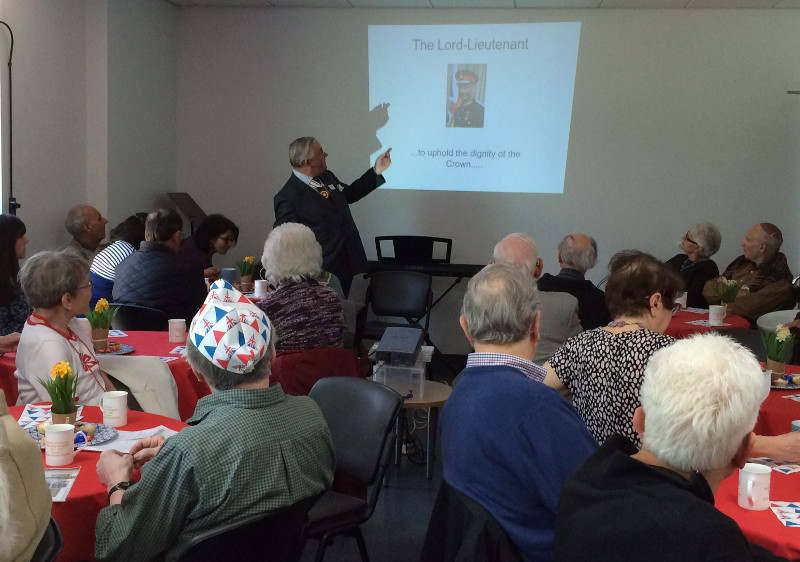 The Deputy Lieutenant of Barnet Martin Russell at the Dementia Club UK