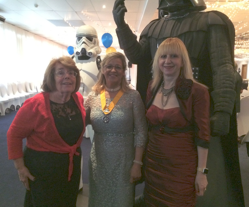 Cllr Pat Strack, Sasha Capocci new President of Rotary Club of Elstree and Borehamwood & Lisa chairman of Dementia Club UK Cllr Pat Strack, Sasha Capocci new President of Rotary Club of Elstree and Borehamwood & Lisa chairman of Dementia Club UK