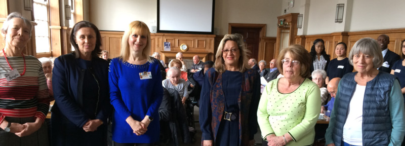 Visitors from the Rotary Club of Elstree and Borehamwood; Ann Goddard, Pat Strack and Sasha Capocci (to the right of the picture) Visitors from the Rotary Club of Elstree and Borehamwood; Ann Goddard, Pat Strack and Sasha Capocci (to the right of the picture)