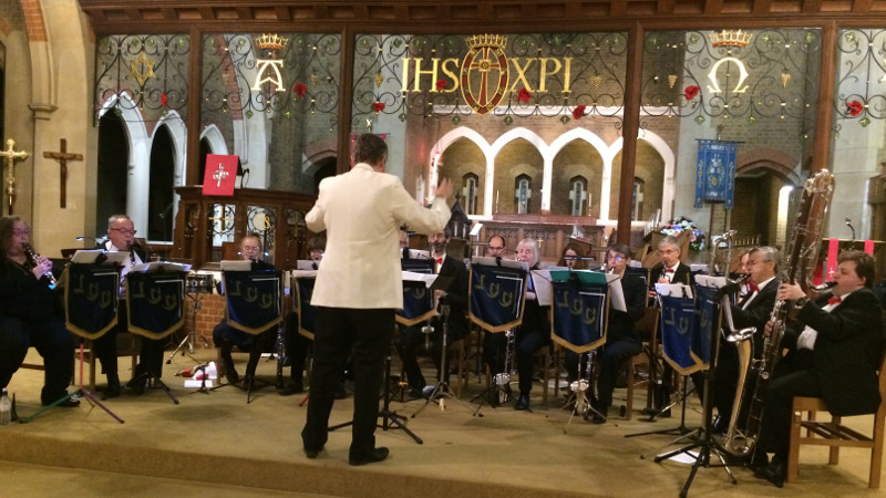 Ian Rogers conducting the Ionian Clarinet Choir at St Andrews Church, Southgate Ian Rogers conducting the Ionian Clarinet Choir at St Andrews Church, Southgate