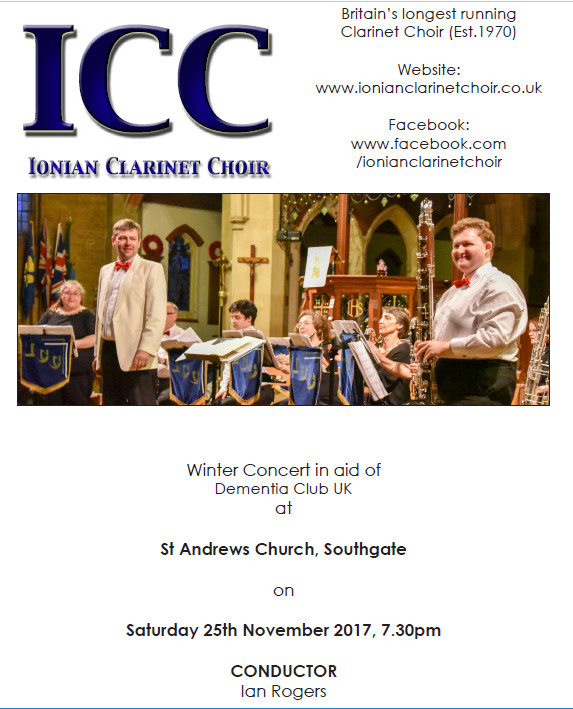Ionian Clarinet Choir Winter Concert Ionian Clarinet Choir Winter Concert