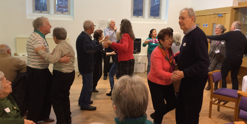 Members had a great time singing and dancing with James Le Bec and his music entertainment at Sha'arei Tsedek Members had a great time singing and dancing with James Le Bec and his music entertainment at Sha'arei Tsedek