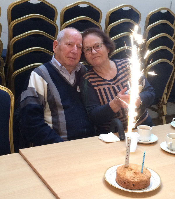 Panayiotis 85th birthday was celebrated the usual way with Anna. Panayiotis 85th birthday was celebrated the usual way with Anna.