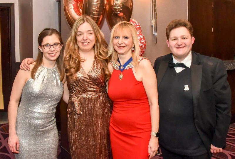 Lisa with Carla, Pia and Craig at 40th Anniversary Gala of the Rotaract Club of Hampstead, Hendon & Golders Green Lisa with Carla, Pia and Craig at 40th Anniversary Gala of the Rotaract Club of Hampstead, Hendon & Golders Green