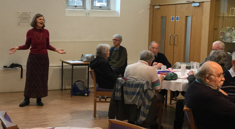 Jane Rosenberg with her husband Harold entertaining Dementia Club UK with some Gershwin favourites Jane Rosenberg with her husband Harold entertaining Dementia Club UK with some Gershwin favourites